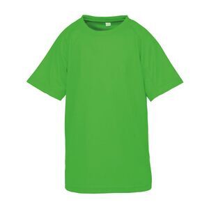 Spiro Impact Childrens/Kids Junior Performance Aircool T-Shirt / Fluorescent Gre